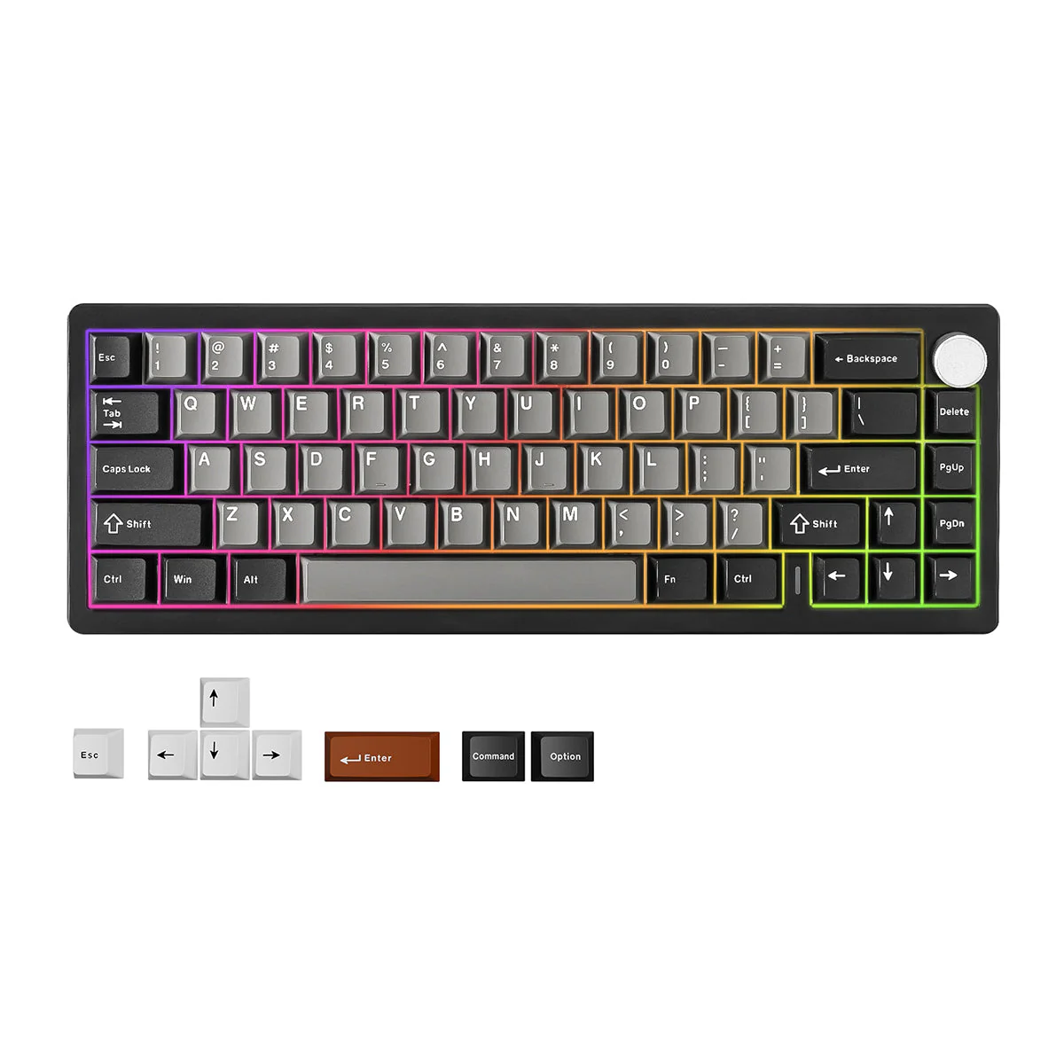 YUNZII AL68 QMK/VIA Tri-Mode Hot-Swap Wireless Mechanical Keyboard - Image 7