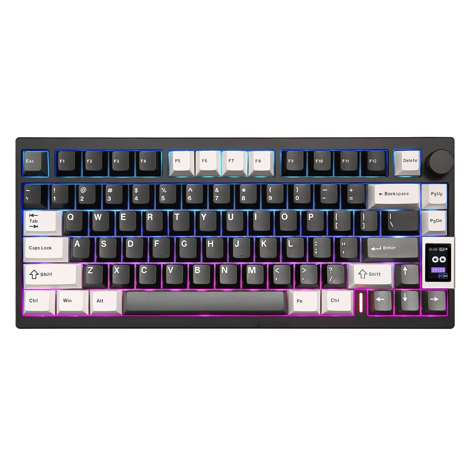 YUNZII AL80 QMK Aluminum Wireless Mechanical Keyboard with LCD Screen - Image 20