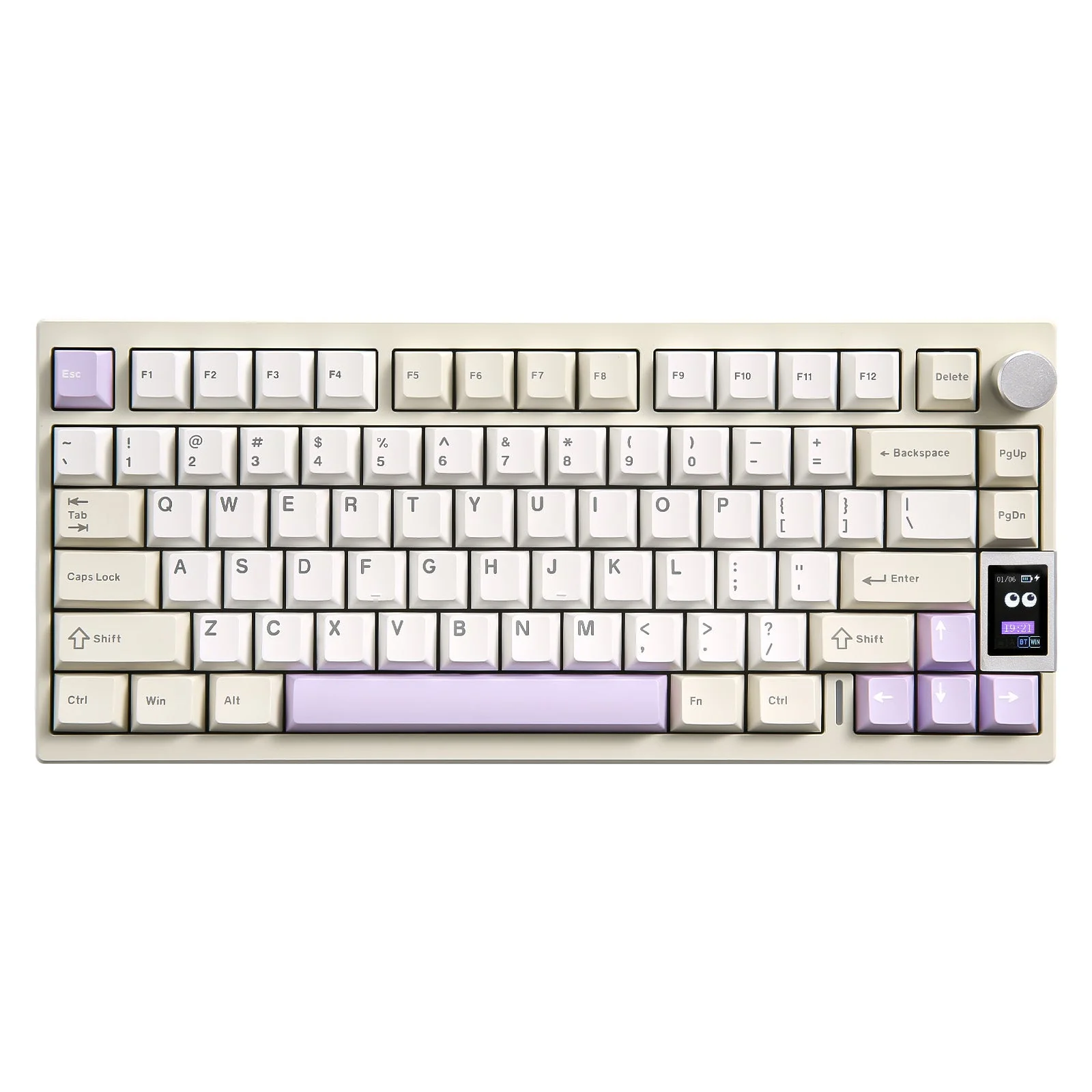 YUNZII AL80 QMK Aluminum Wireless Mechanical Keyboard with LCD Screen - Image 24