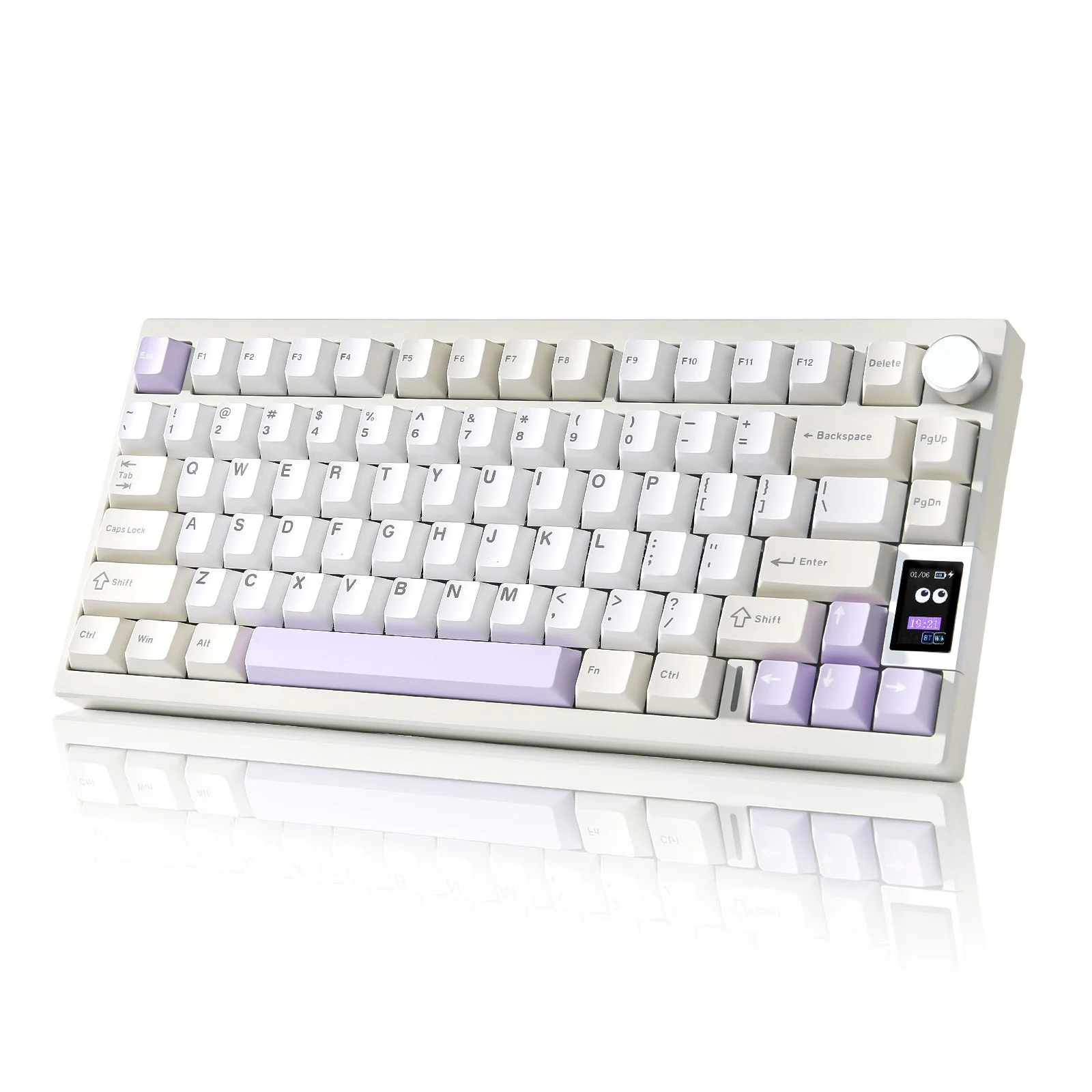 YUNZII AL80 QMK Aluminum Wireless Mechanical Keyboard with LCD Screen - Image 26