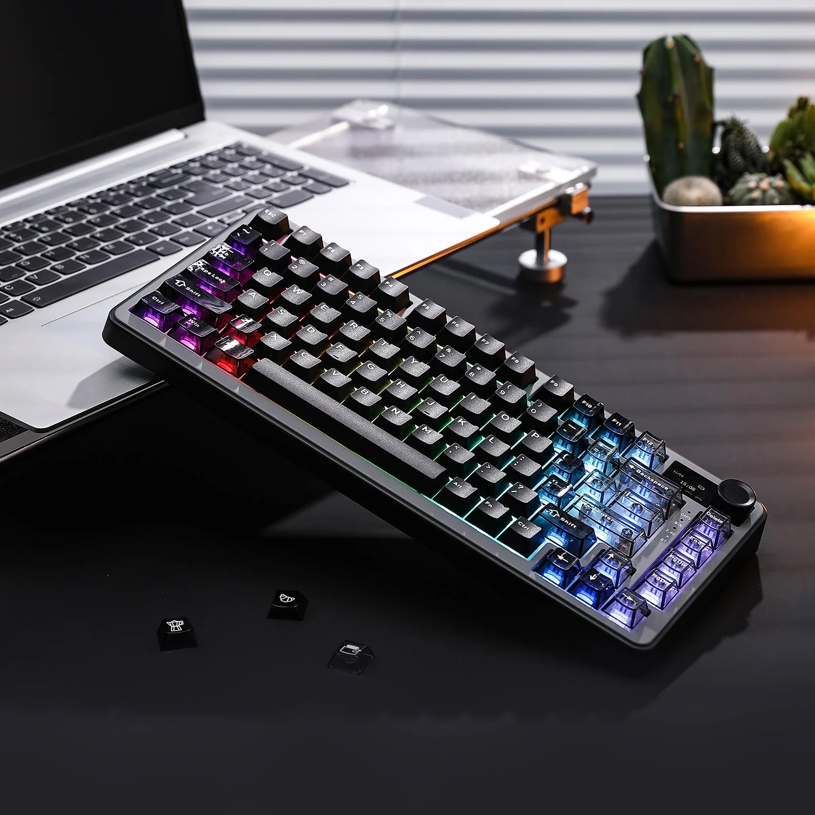 YUNZII B75 PRO MAX QMK/VIA Knob TFT Screen Wireless Mechanical Keyboard - Image 15