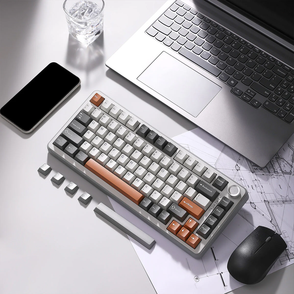 YUNZII B75 Pro Tri-Mode Hot-Swap Wireless Mechanical Keyboard - Image 11