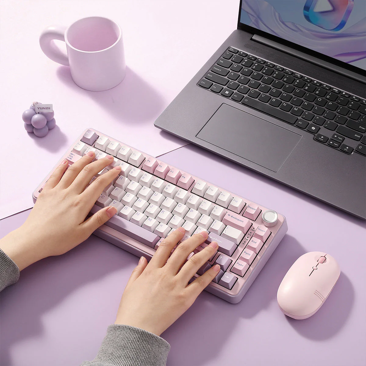 YUNZII B75 Pro Tri-Mode Hot-Swap Wireless Mechanical Keyboard - Image 20
