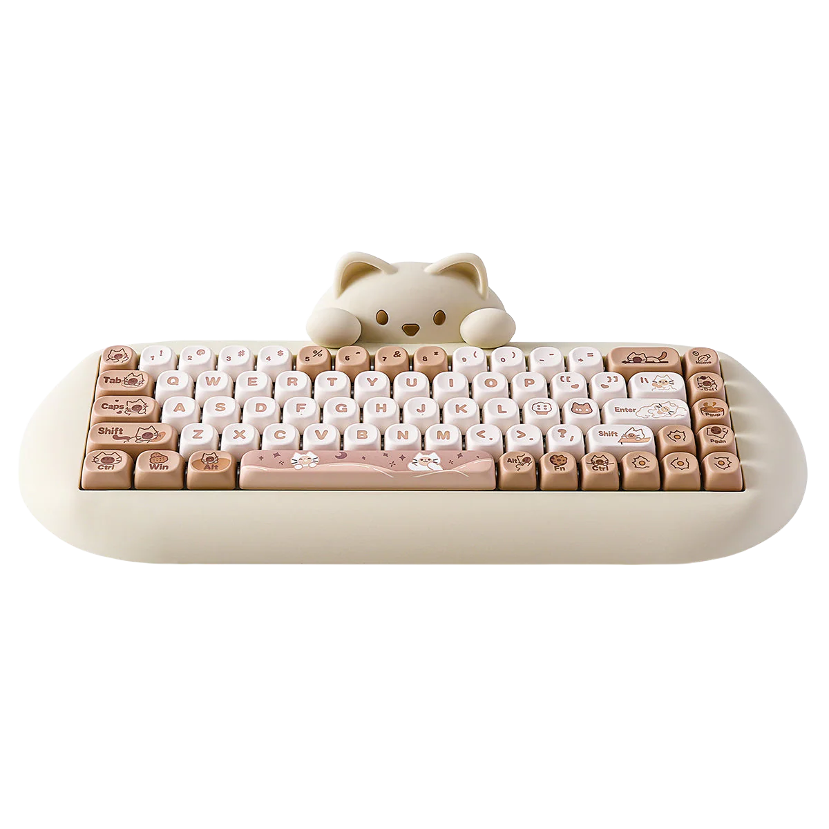 YUNZII C68 Meow Bluetooth Wireless Mechanical Cat Keyboard Milk Switch - Image 20