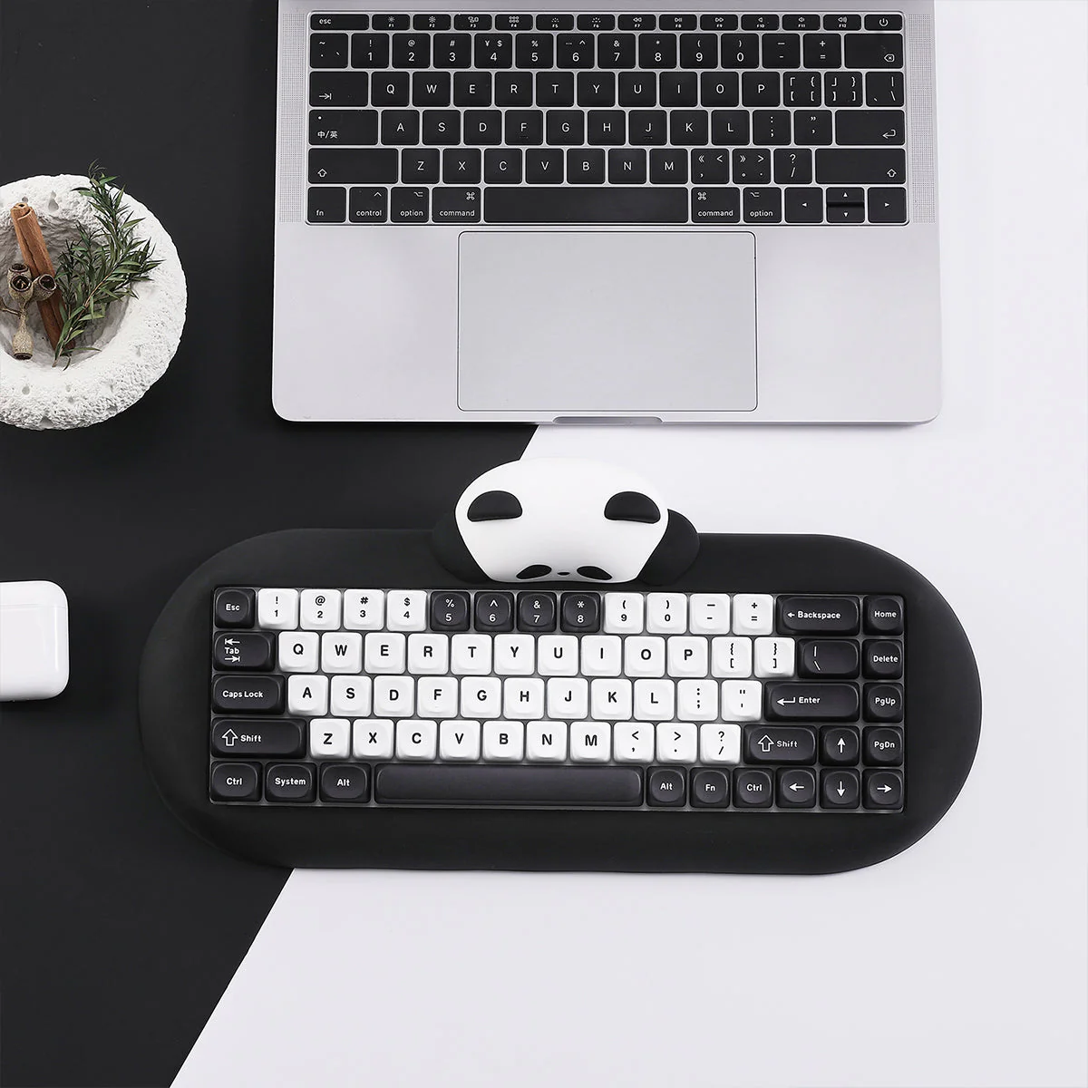 YUNZII C68 Panda Hot-Swap Wireless Mechanical Keyboard Panda Switch - Image 4