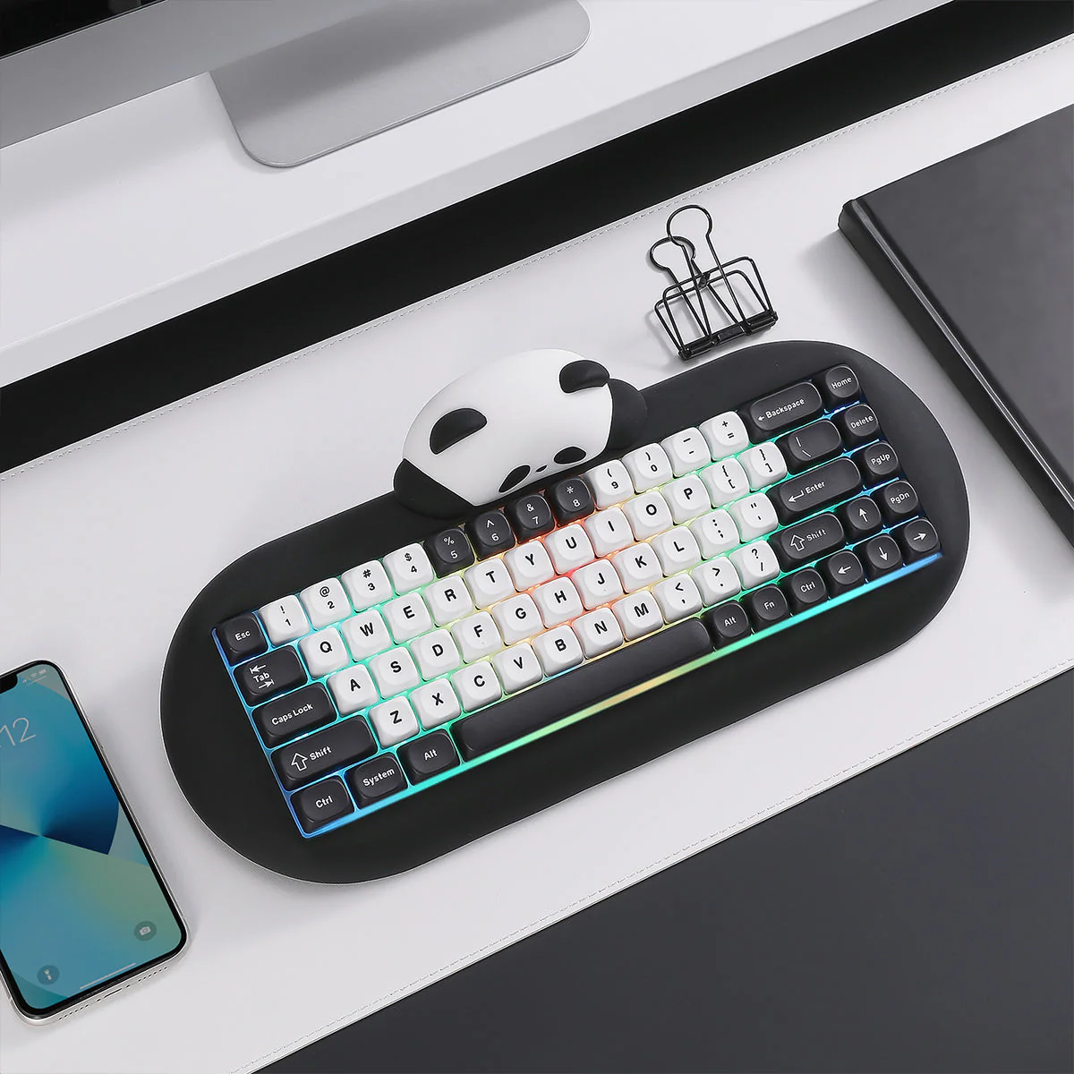 YUNZII C68 Panda Hot-Swap Wireless Mechanical Keyboard Panda Switch - Image 5