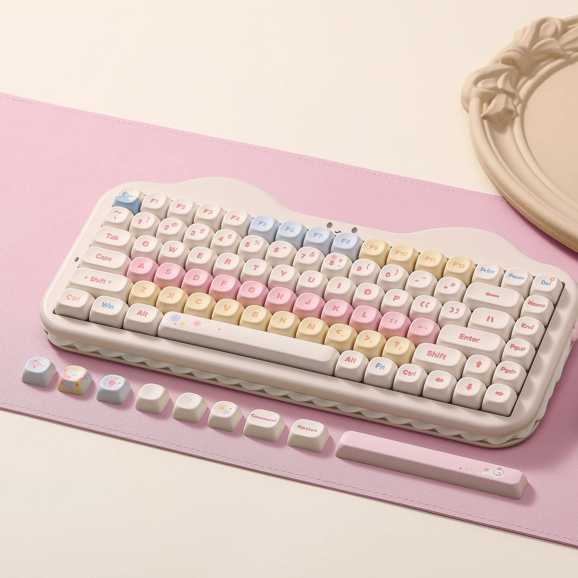 YUNZII C75 Cake Meow Hot-Swap Wireless Mechanical Keyboard - Image 10