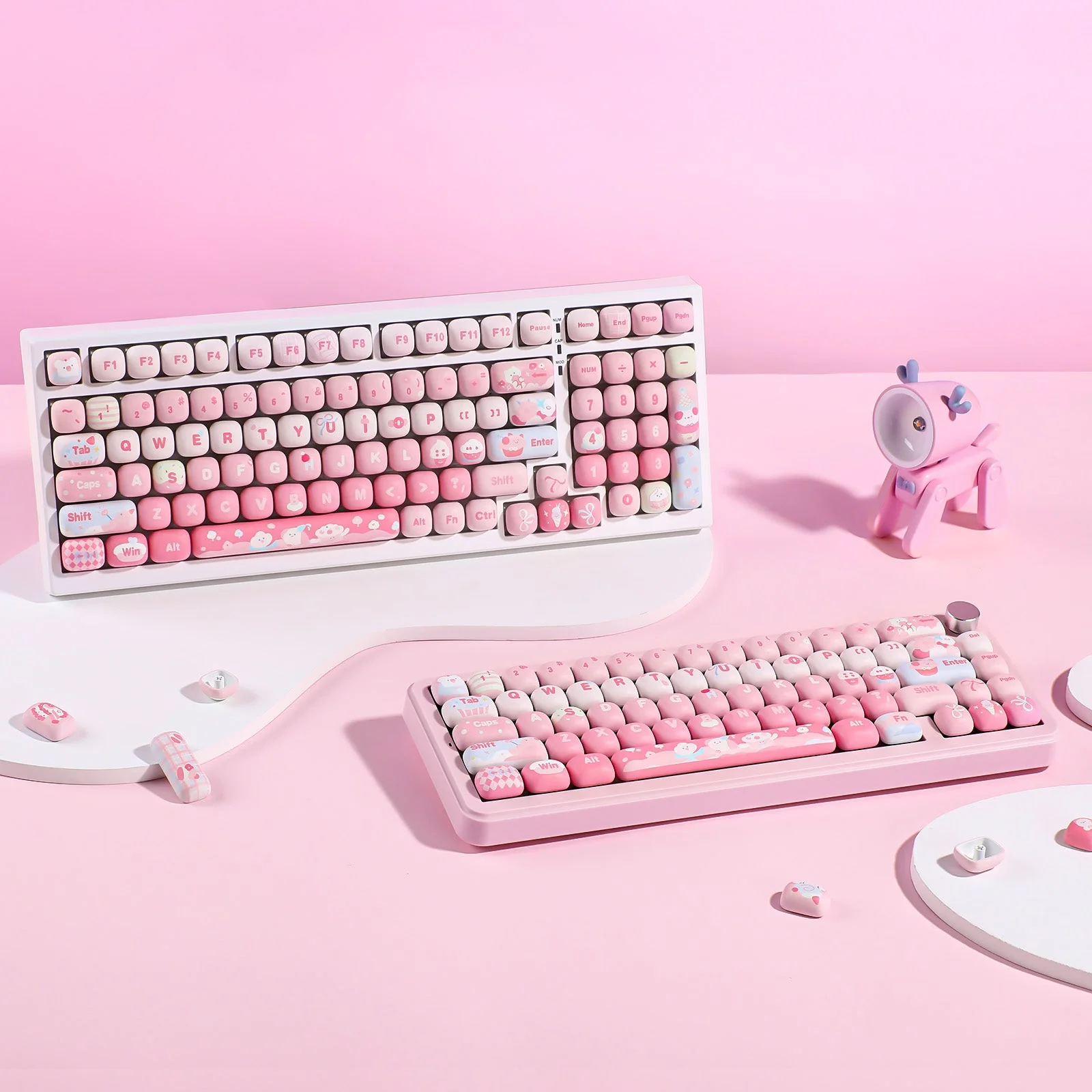 YUNZII Ice Cream MOG Profile PBT Keycap Set - 138 keys - Image 13