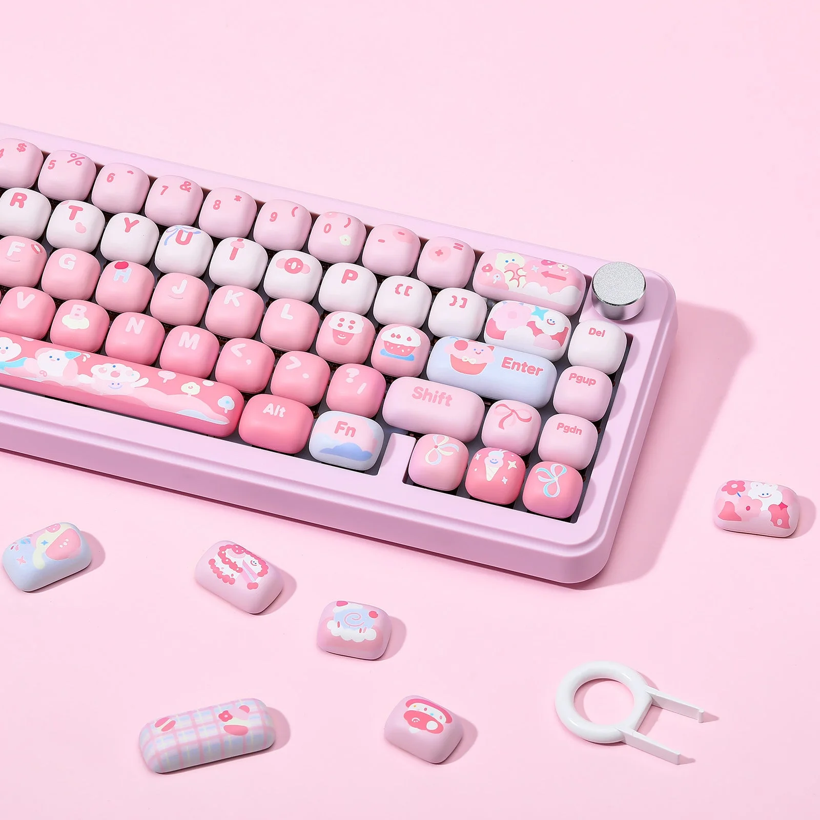 YUNZII Ice Cream MOG Profile PBT Keycap Set - 138 keys - Image 14
