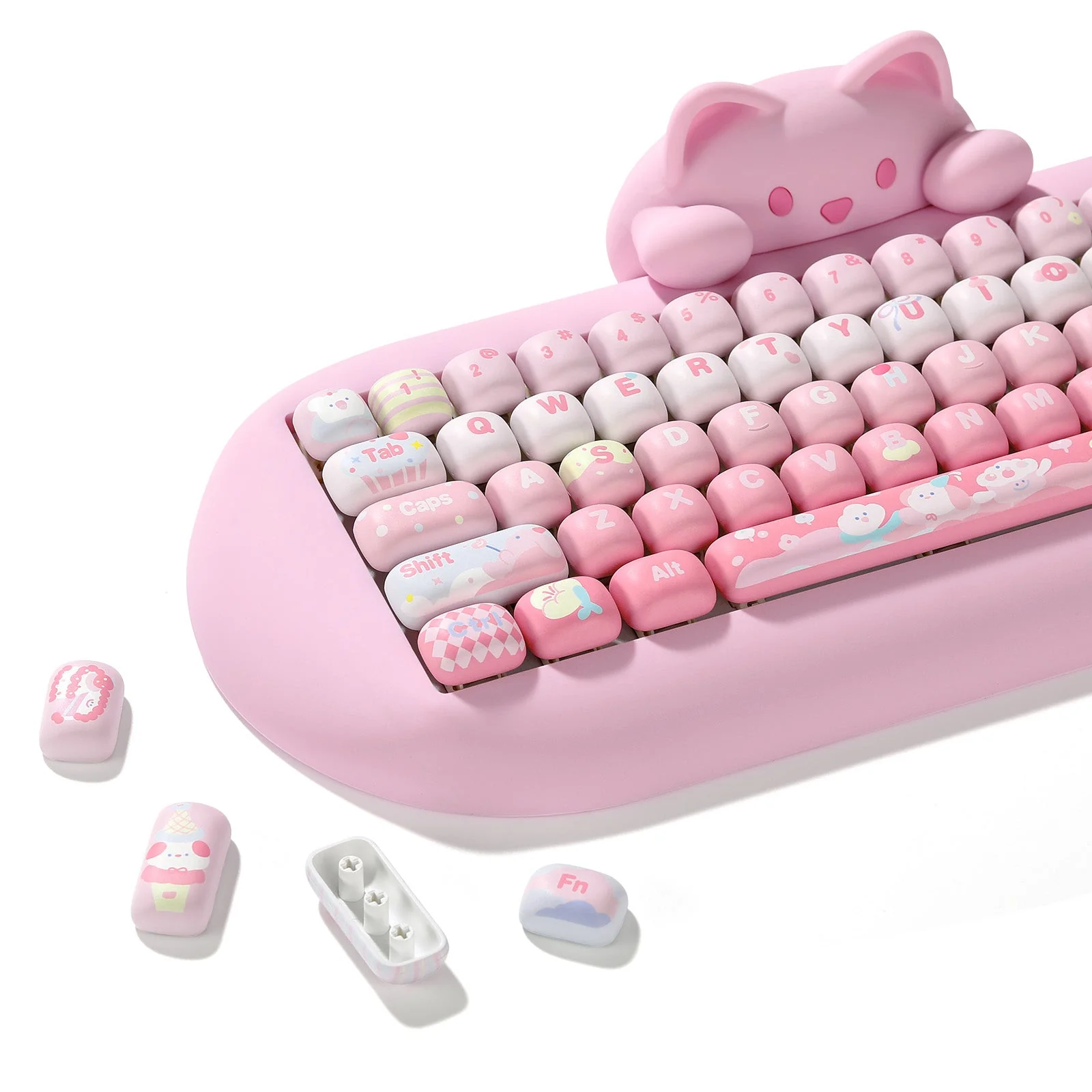 YUNZII Ice Cream MOG Profile PBT Keycap Set - 138 keys - Image 4