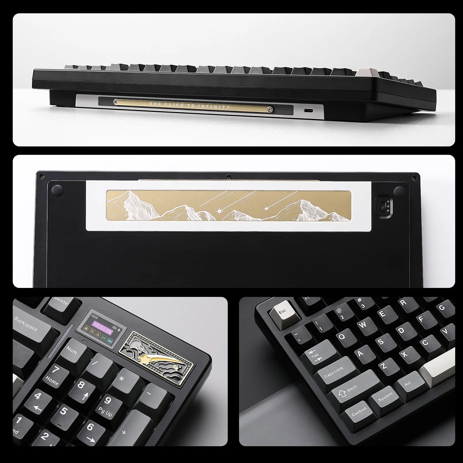 YUNZII IF99 QMK/VIA Full Size Wireless Mechanical Keyboard with LCD Screen - Image 14