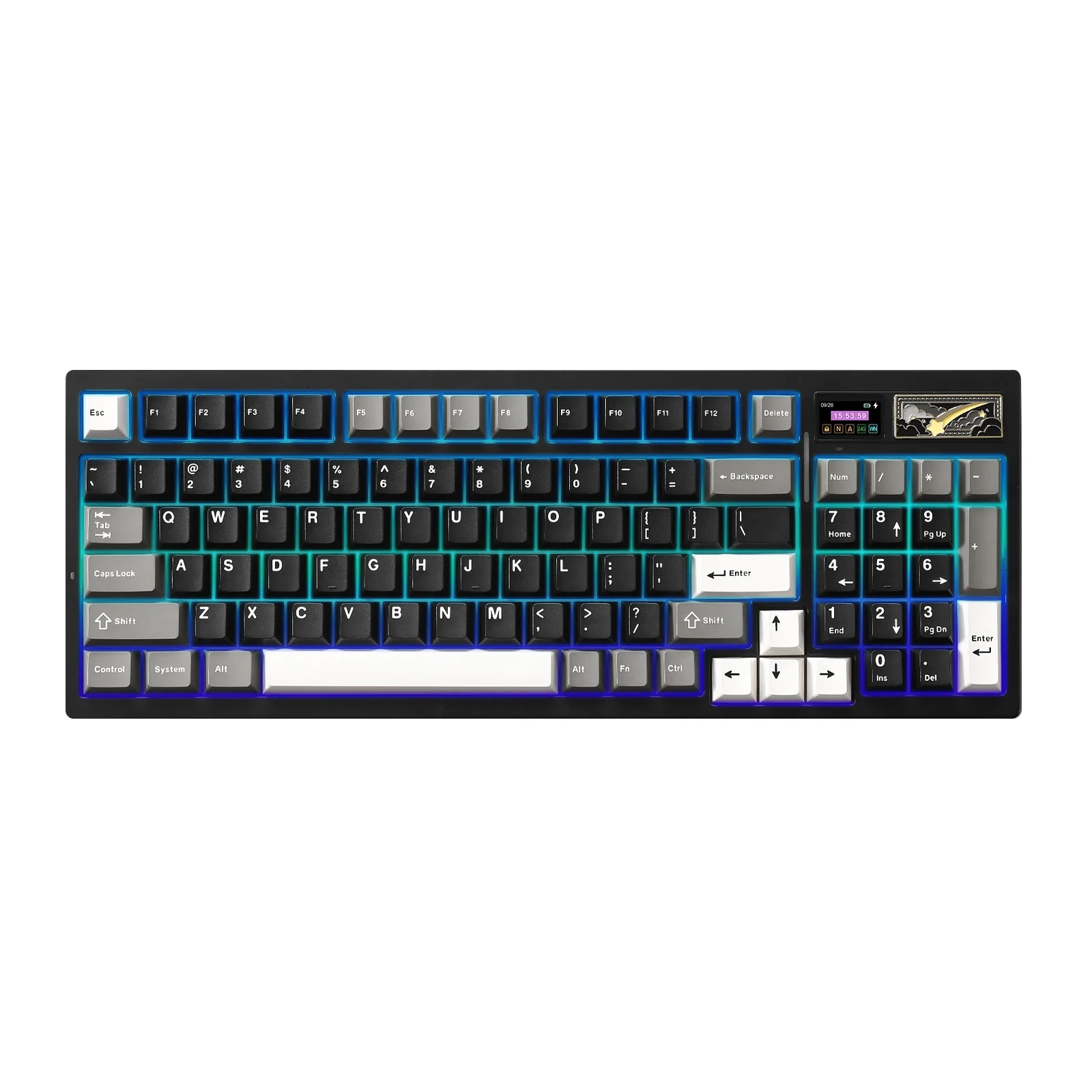 YUNZII IF99 QMK/VIA Full Size Wireless Mechanical Keyboard with LCD Screen - Image 5