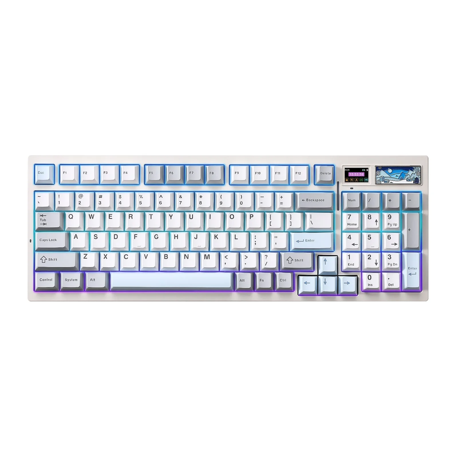 YUNZII IF99 QMK/VIA Full Size Wireless Mechanical Keyboard with LCD Screen - Image 8