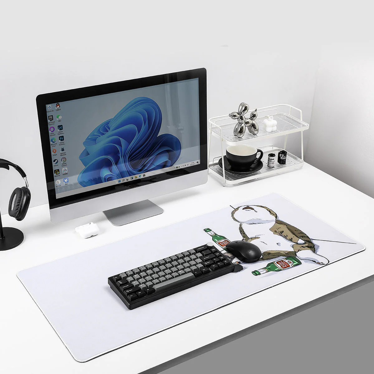 YUNZII Full Size Desk Mat 900x400x3mm Cat Mousepad - Image 11