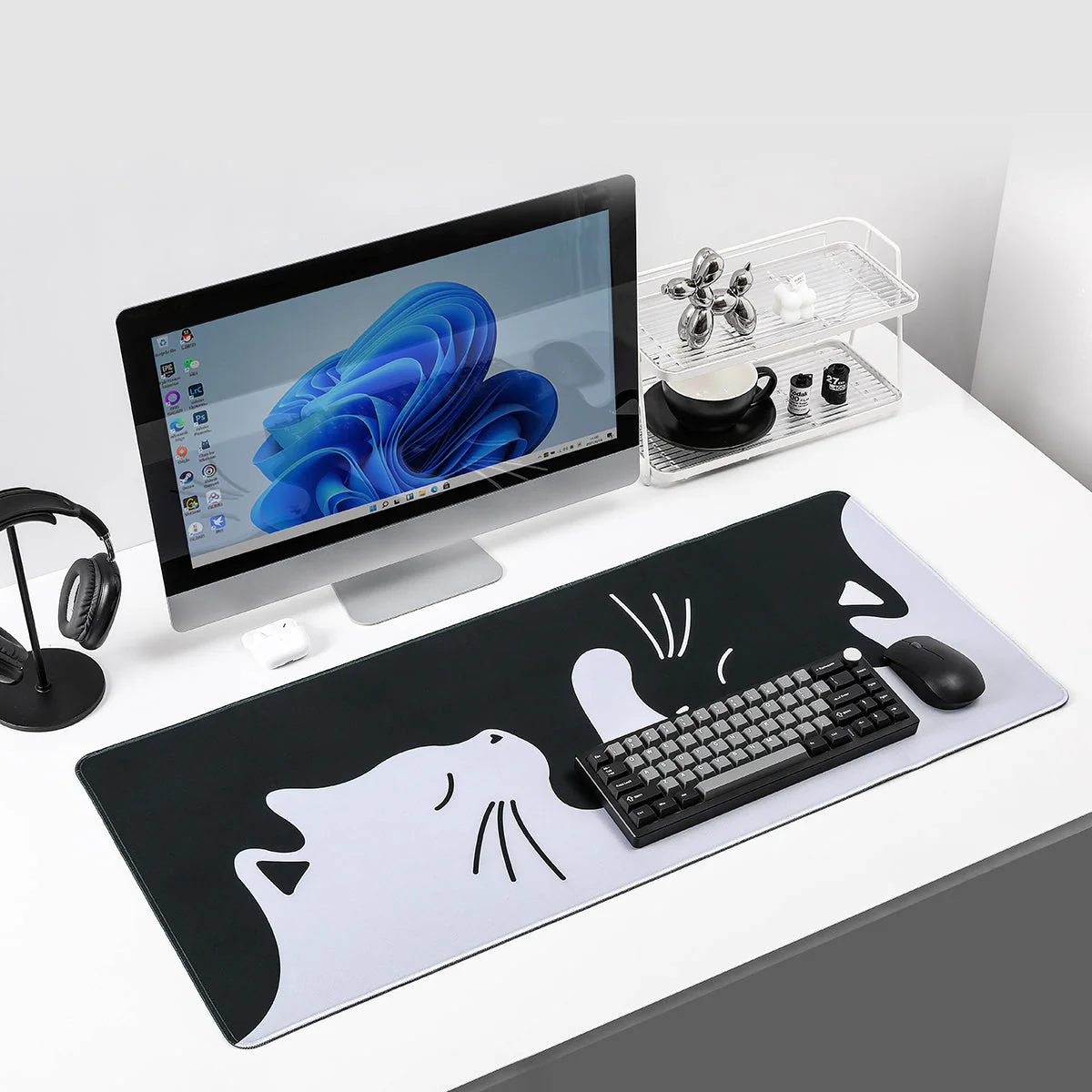 YUNZII Full Size Desk Mat 900x400x3mm Cat Mousepad - Image 8