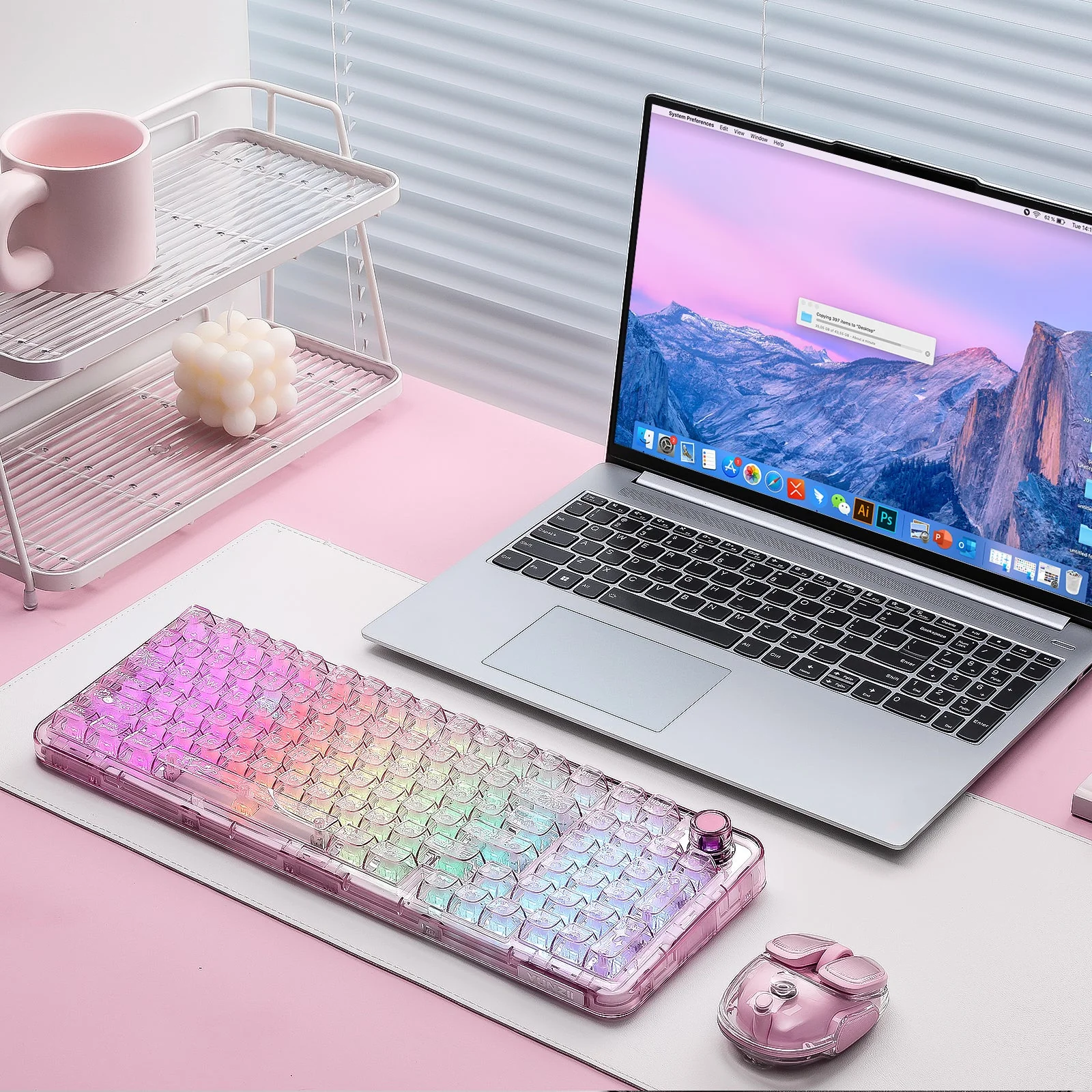 YUNZII X98 Transparent QMK/VIA Wireless Mechanical Keyboard - Image 10