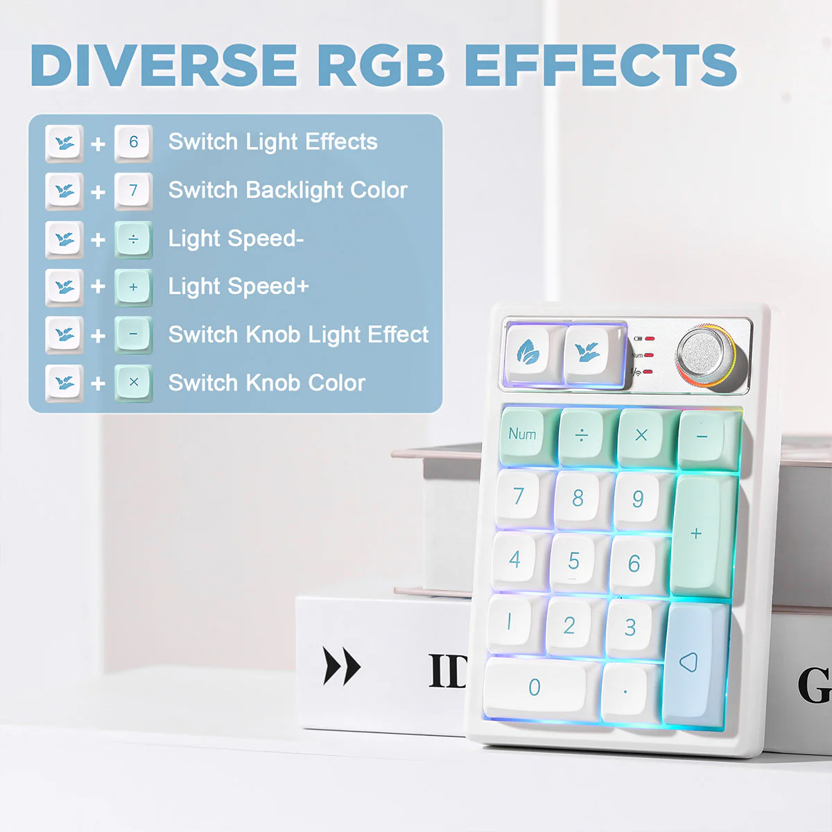YUNZII YZ19 Gasket Wireless Mechanical Knob Numeric Keyboard Numpad - Image 15