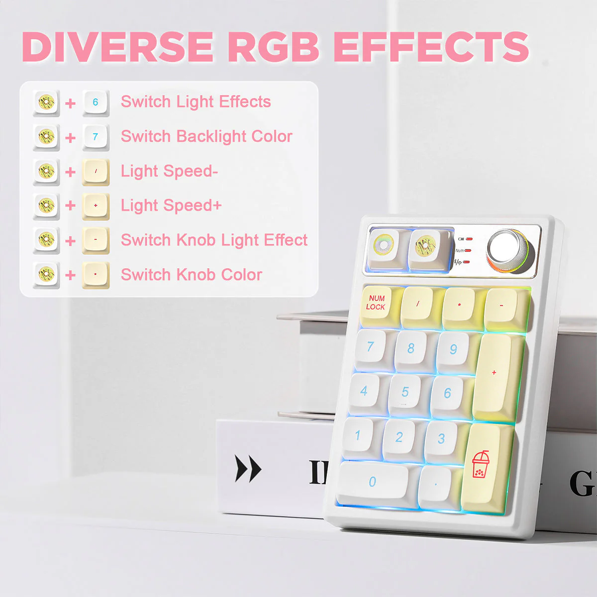 YUNZII YZ19 Gasket Wireless Mechanical Knob Numeric Keyboard Numpad - Image 30